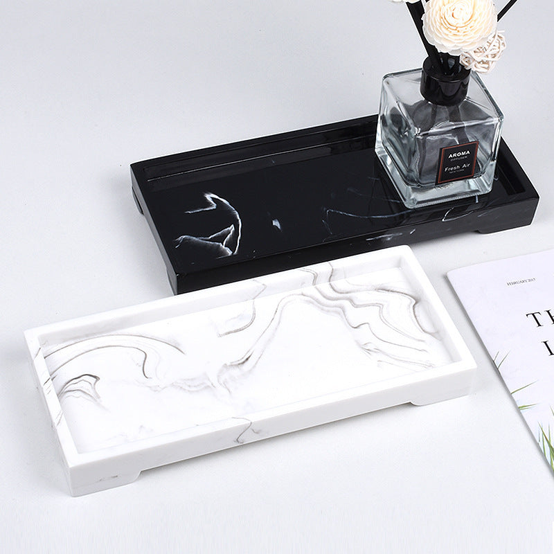 Marble resin tray