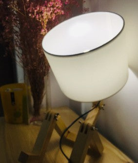 Wooden table lamp