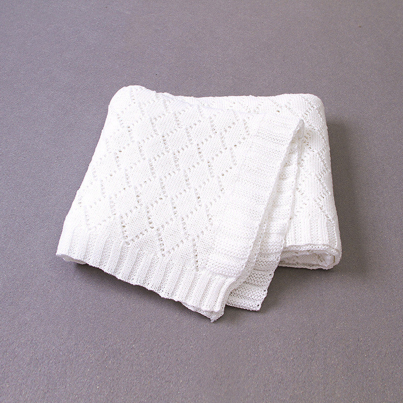 Knitted Hollow Throw Blanket