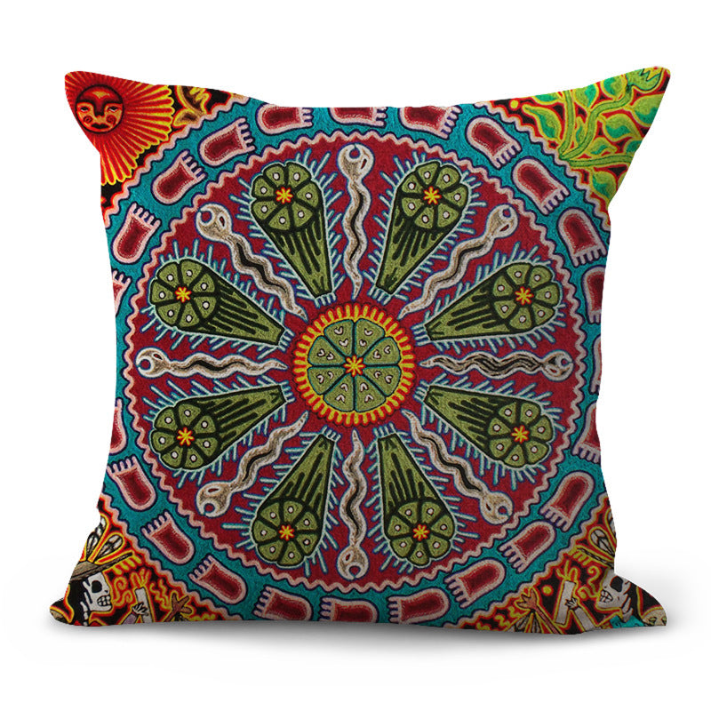 Decorative Pattern Cushion Pastoral Pillow