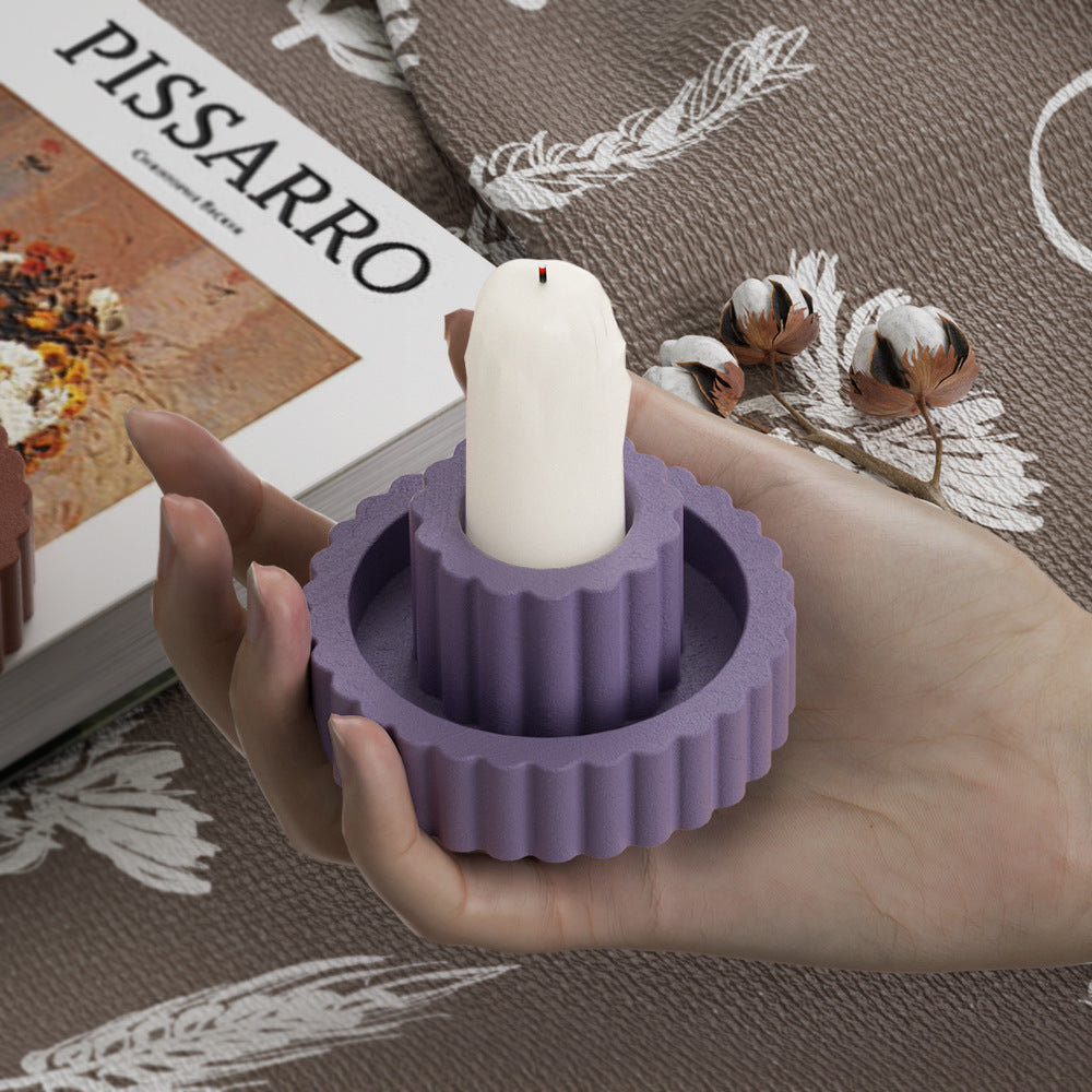 Striped Candle Holder